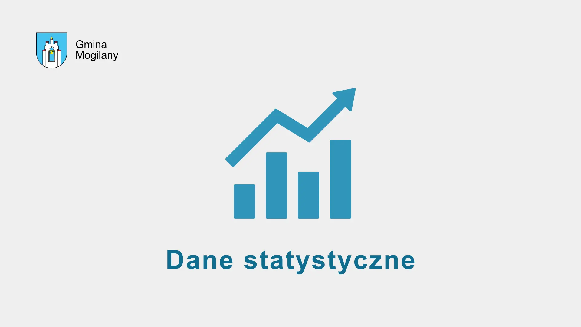 grafika z wykresem oraz napis: Dane statystyczne